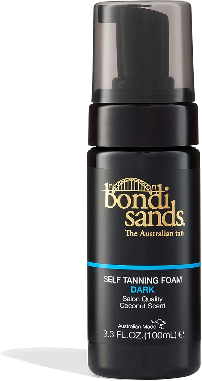 BONDI SANDS Bondi Sands Dark SelfTanning Foam Lightweight Buildable Formula Gives a Deep Bronzed Glow for a Flawless Finish Enriched with Aloe Vera Vegan Cruelty Free Coconut Scent 100 mL33 Oz  - Image 1