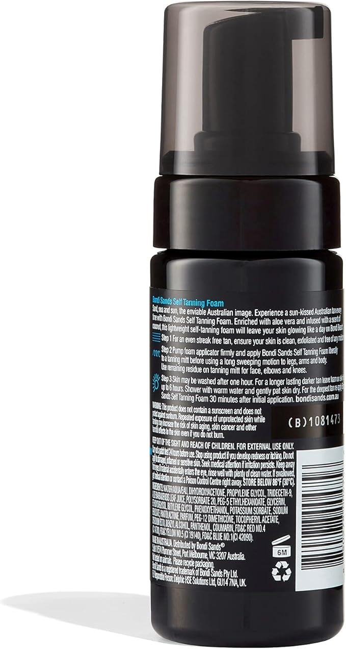 BONDI SANDS Bondi Sands Dark SelfTanning Foam Lightweight Buildable Formula Gives a Deep Bronzed Glow for a Flawless Finish Enriched with Aloe Vera Vegan Cruelty Free Coconut Scent 100 mL33 Oz  - Image 2
