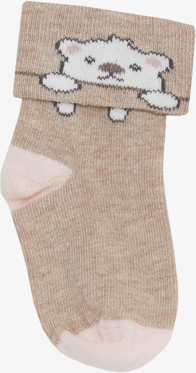 كاتامينو Baby Girl Socks 2-Piece Cute Kitten Printed 0-24 Months, Mixed Colors