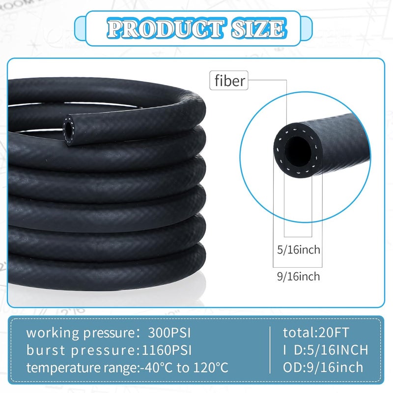 Pangda 20ft NBR Rubber Fuel Line Hose - Image 2