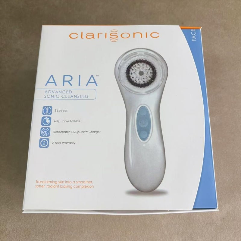Clarisonic ARIA Sonic Facial Cleansing System, Electric Face Brush (White) - Image 5