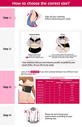 Atbuty Super Short Torso Waist Trainers Cincher Corset Tummy Shaper Slimming Latex Trimmer Girdle (Black (7'' Short Torso, 9 Steel Bones), XS) - Image 2