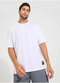 Styli Cotton Rich Oversized Athleisure T-Shirt  - Image 1