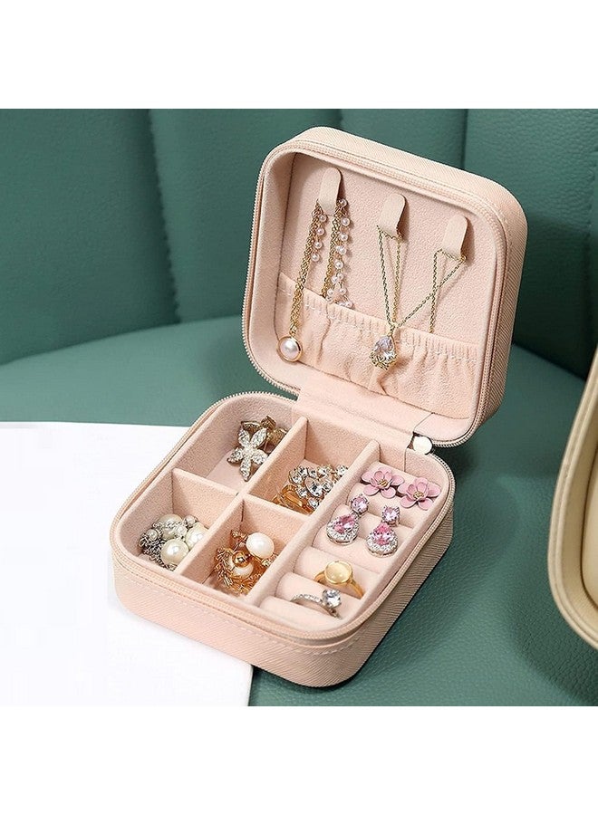 KLIVE Professional Travel Makeup Case Portable Artist Cosmetic Brush Organizer Storage Bag with Dividers and Shoulder Strap for Toiletry Jewelry Jewellery Box for Women (1 PCS/Multicolour) - Image 4