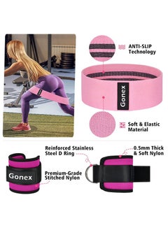 Gonex Gonex Barbell Pad Set for Squats Hip Thrusts Upgraded Bar Neck Pads Workout Foam Weightlifting Cushion with 2 Gym Ankle Straps Hip Resistance Band Fits Standard Olympic Bars with a Carry Bag  - Image 4