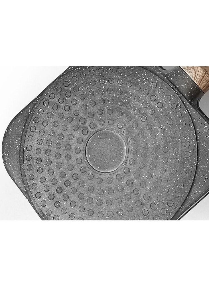 Generic - Egg Frying Pan，Non Stick Egg Cooker Pan Compatible with All Heat Sources,for Egg Burger/Breakfast Pancake Pan/Omelette，Suitable for Gas Stove & Induction cooker(four section) - Image 1