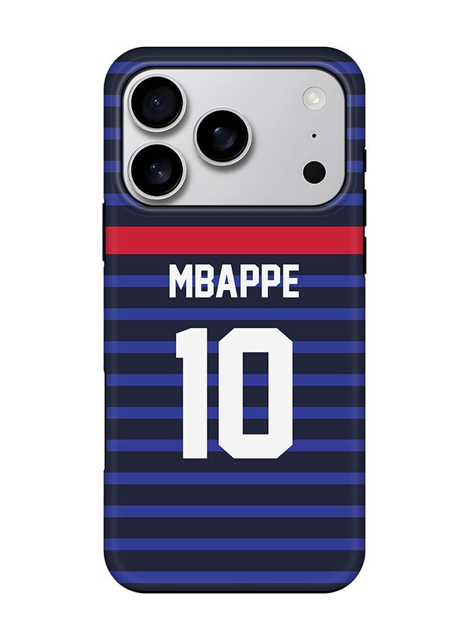 Stylizedd Tough Pro Magnetic Case for iPhone 17 Pro, Dual Layer hybrid PC + TPU Mobile Cover Matte - Football - France,  Mbappe - Image 1