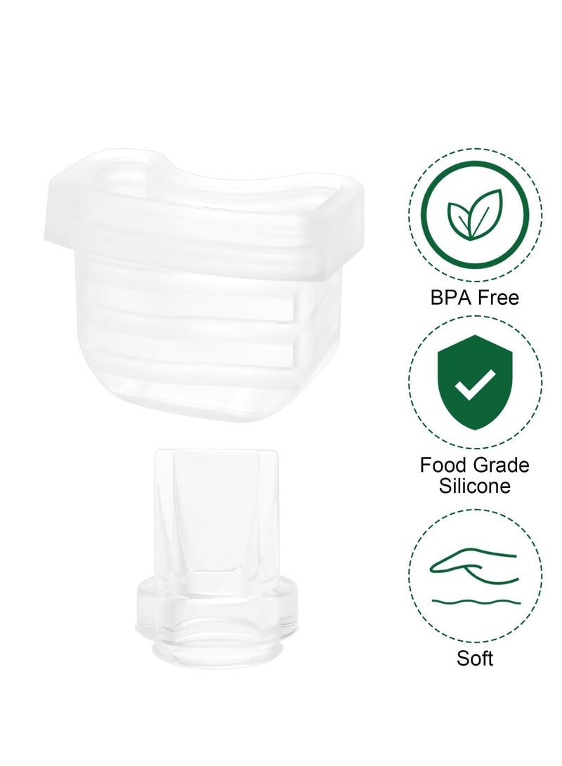 Mommed S21 Breast Pump Accessories Set - 6 Pieces Duckbill Valve Silicone Diaphragm Replacement Parts for S21, S23, S18 Breast Pumps - Image 4