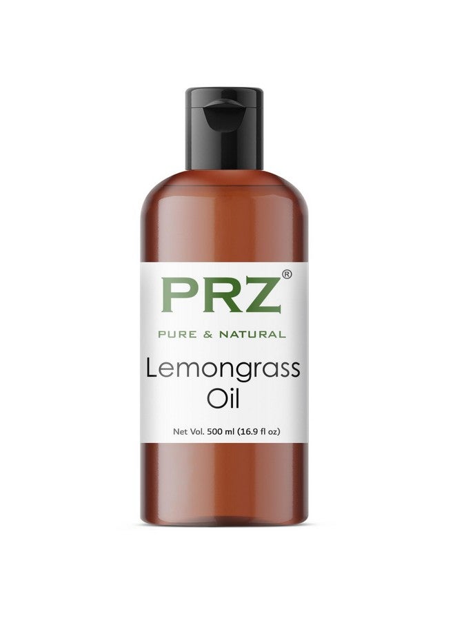 بي ار زد زيت الليمون العطري من PRZ - زيت طبيعي نقي وذو درجة علاجية للتدليك العطري للجسم والعناية بالبشرة والعناية بالشعر، 500 مل