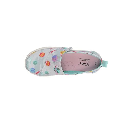 TOMS Kids Girls Alpargata Galaxy Print Slip On Flats Casual - Blue - Size 8 M - Image 5