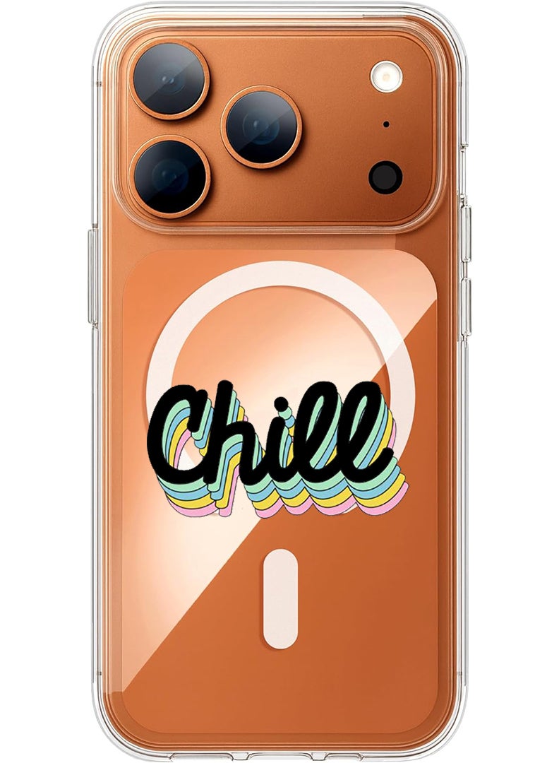 Theodor Magnetic Case for Apple iPhone 17 Pro Max Compatible with MagSafe Wireless Charging, Shockproof Phone Bumper Cover - Choppers - White - Image 1