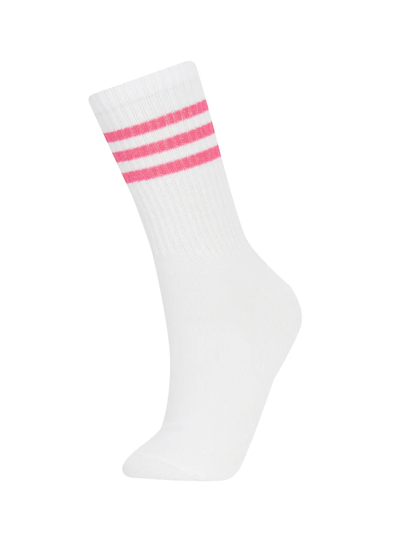 ديفاكتو Relax Fit Elasticated 3-Pack Cotton Long Socks