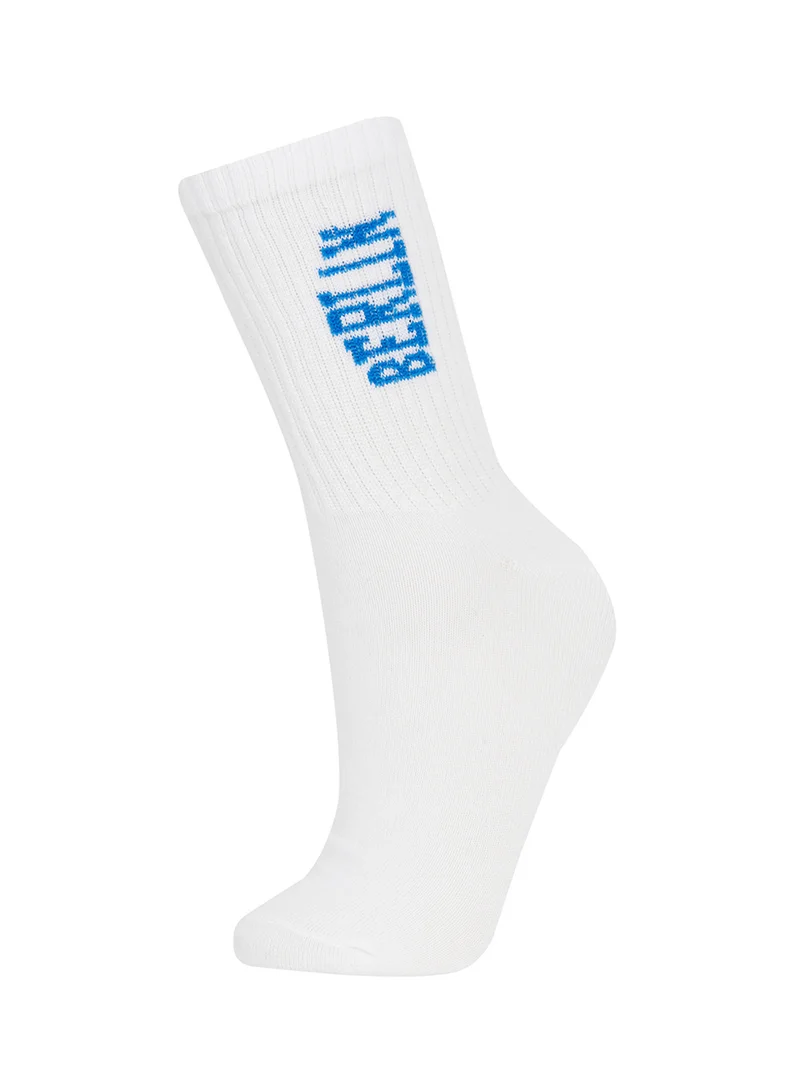 ديفاكتو Relax Fit Elasticated 3-Pack Cotton Long Socks