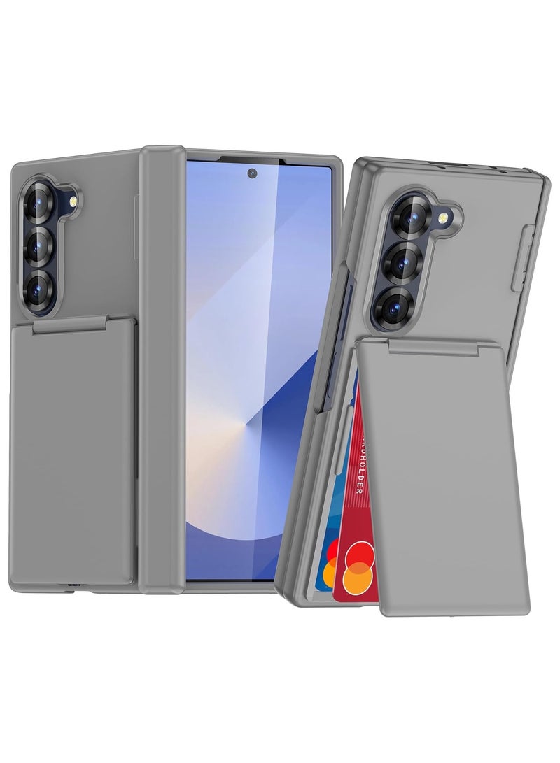 غطاء هاتف Galaxy Z Fold 7 لعام 2025 حافظة محفظة مع حامل بطاقات حماية كاملة ضد الصدمات تصميم محكم ووظيفة حامل متعددة الاستخدامات
