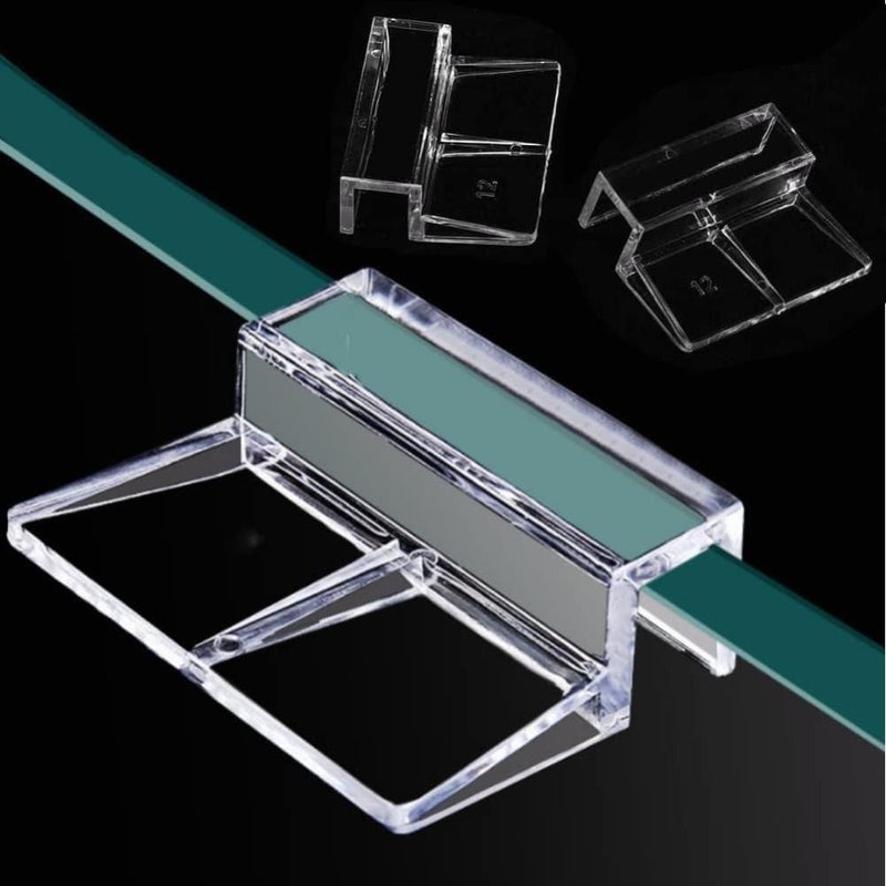 4Pcs 5mm Acrylic Aquarium Glass Cover Clip Universal Rimless Aquarium Lid Holder Clear - Image 5