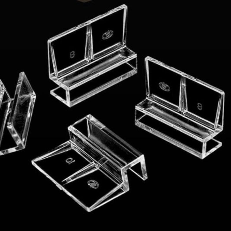 4Pcs 5mm Acrylic Aquarium Glass Cover Clip Universal Rimless Aquarium Lid Holder Clear - Image 3
