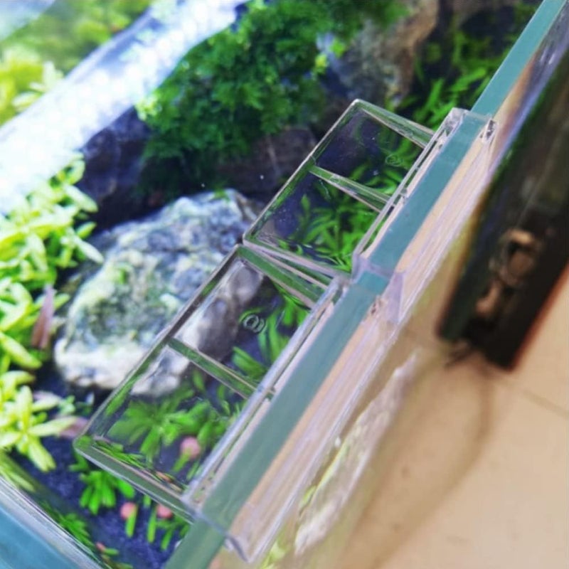 4Pcs 5mm Acrylic Aquarium Glass Cover Clip Universal Rimless Aquarium Lid Holder Clear - Image 2