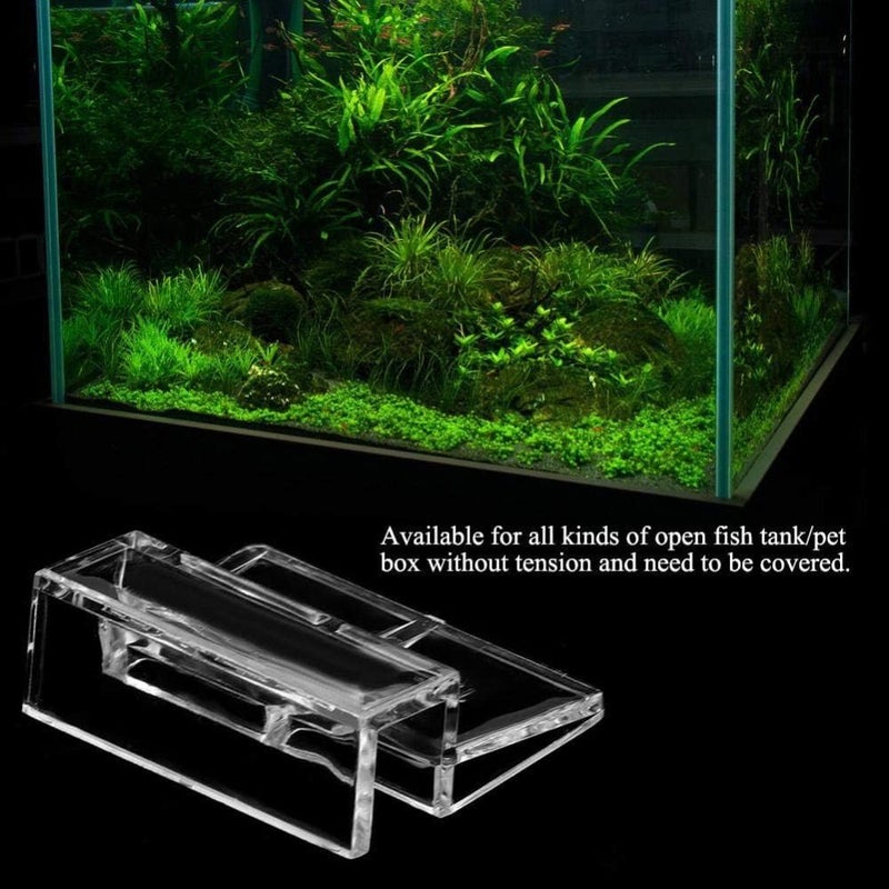 4Pcs 5mm Acrylic Aquarium Glass Cover Clip Universal Rimless Aquarium Lid Holder Clear - Image 4