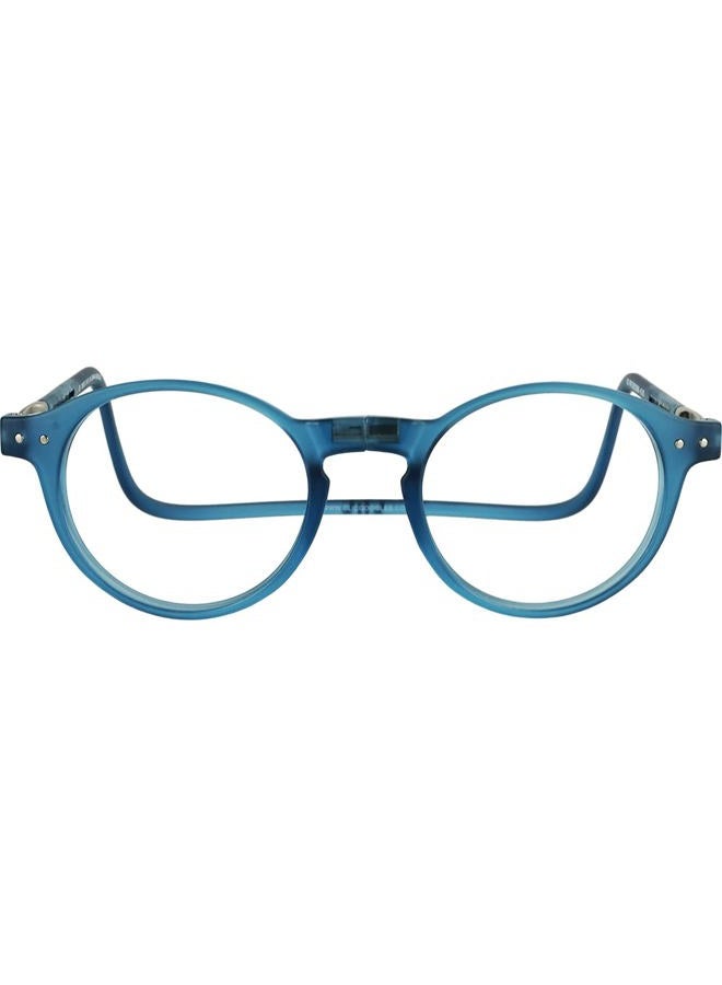 clic Magnetic Reading Glasses, Computer Readers, Replaceable Lens, Adjustable Temples, Brooklyn, (S-M, Jean Blue, 2.50 Magnification) - Image 2
