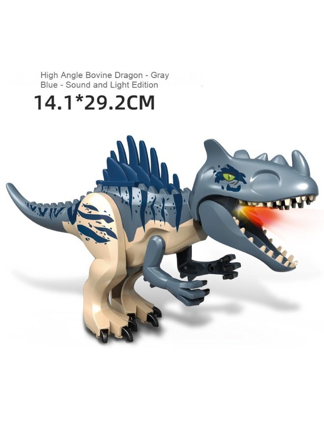 نيبمينينت ديناصور متحول ضوء وصوت مع مكعبات البناء من العصر الجوراسي - لعبة صوتية霸王 الدروع