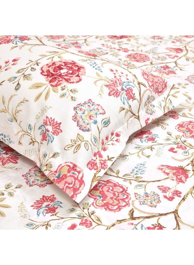 Haus & Kinder 100% Cotton Bedsheets for King Size Bed,186 TC Soft Cotton Bed Sheet for Double Bed, King Size Bed Sheet with 2 Pillow Covers-Morden Heritage Bedsheets - Image 2