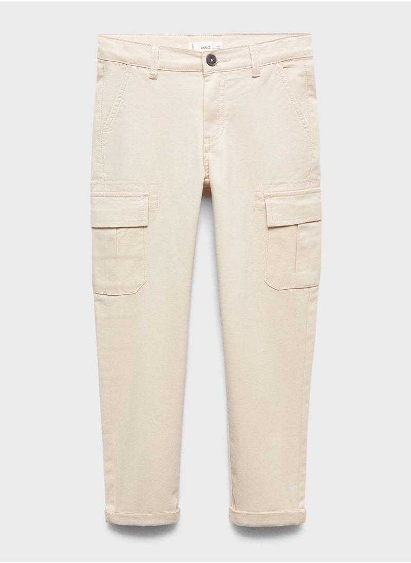 MANGO - Kids Essential Cargo Pants - Image 1