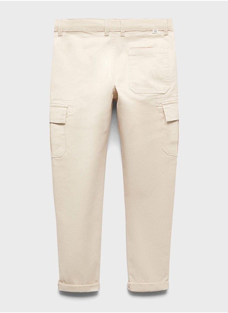 MANGO - Kids Essential Cargo Pants - Image 1