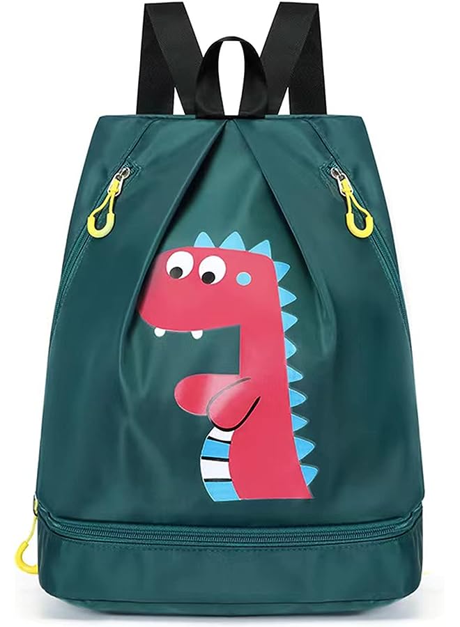 Raxoom Backpack for Kids, Dry and Wet Separation Pool Bag Portable Waterproof Backpack for Camping Gym Sports Beach Pool Gear Bag - Image 1