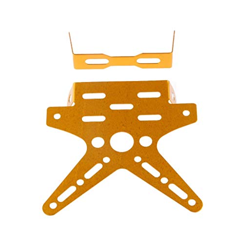 SELVIKE Adjustable Tail Tidy Number Plate Holder/License Plate Holder Bracket for Yamaha R15 V3 (Gold) - Image 1