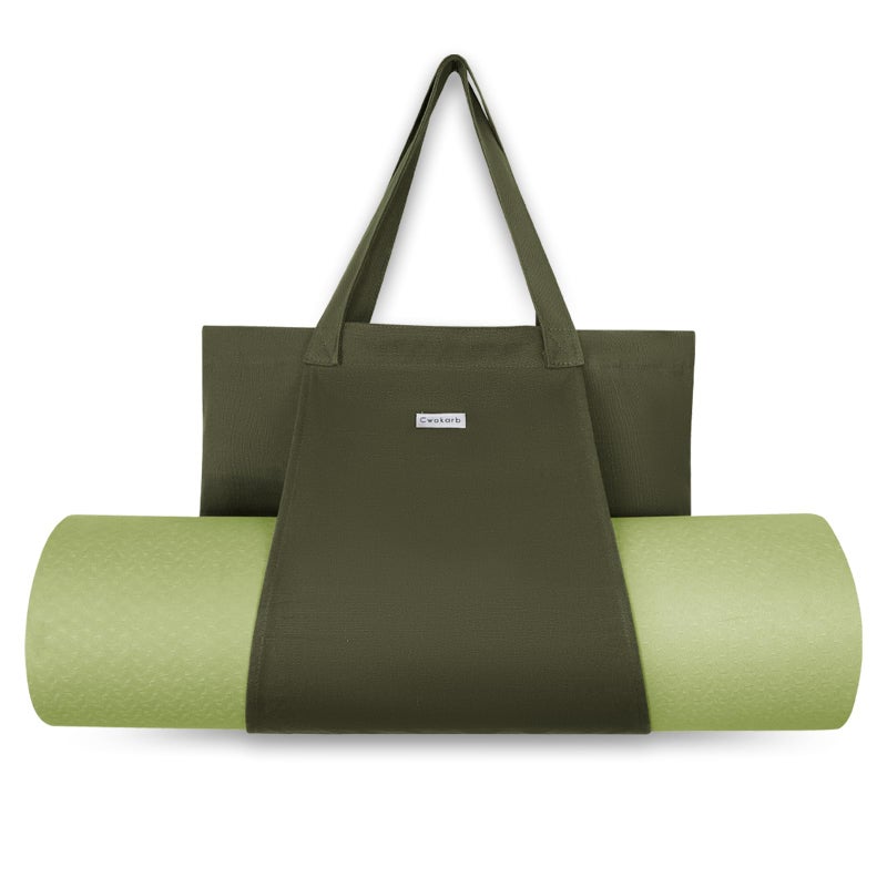 Cwokarb Yoga Mat Bag, Yoga Bags and Carriers Fits All Your Stuff, Yoga Tote Bag for Gym, Pilates, Workout, Beach, Travel and Office - Image 1