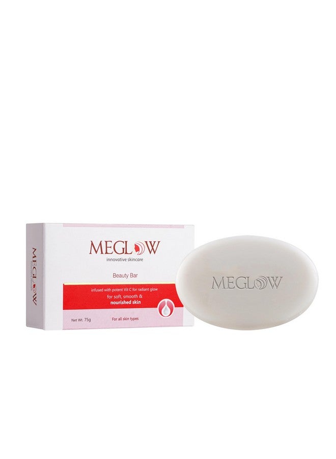 MEGLOW Beauty Bathing Soaps Bar Combo Pack Of 5(75G) With Potent Vitamin-C - Body Soap Cleanser For Dry Skin|Skin Lightening/Whitening Soap|Make Skin Soft,Smooth & Nourished - For All Skin Type - Image 2