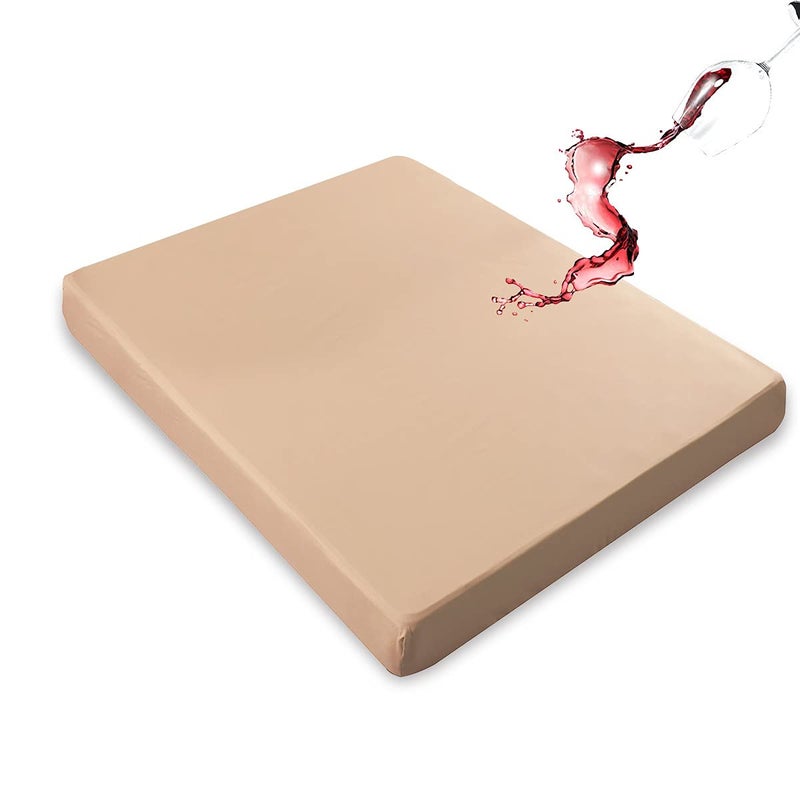 Mecerock Mattress Protector Breathable and Soft Waterproof Mattress Protector Mattress Cover Camel King Mattress Cover