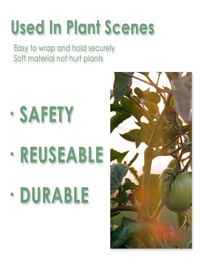 plantactic Garden Tie Green Tape, Plant Supports, Gentle On Plants (32.8ft ×1/2 inch, 1 roll, Green) - Image 4