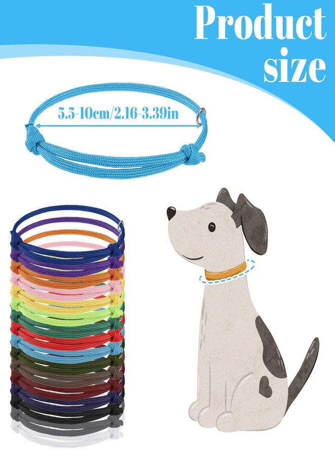 Bremorou Stretchy Puppy Collars for Litter 16 Pcs Multi Coloured Whelping Collars Identification Bands Adjustable Puppy Id Bands for Newborn Puppies and Kittens Pet Dog Cat - Image 2