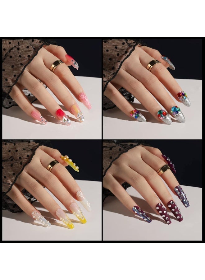 Self Adhesive Face Gems and Pearls for Makeup, Festival Jewels, Hair Gems, Rhinestone Stickers, Not Irritate Your Skin, Easy to Use, for Face, Eye, Makeup, Nail, Body, Crafts - Image 4