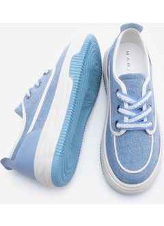 MARJIN Women's Sneaker Lace-Up Linen Sneakers Rotvi  - Image 5
