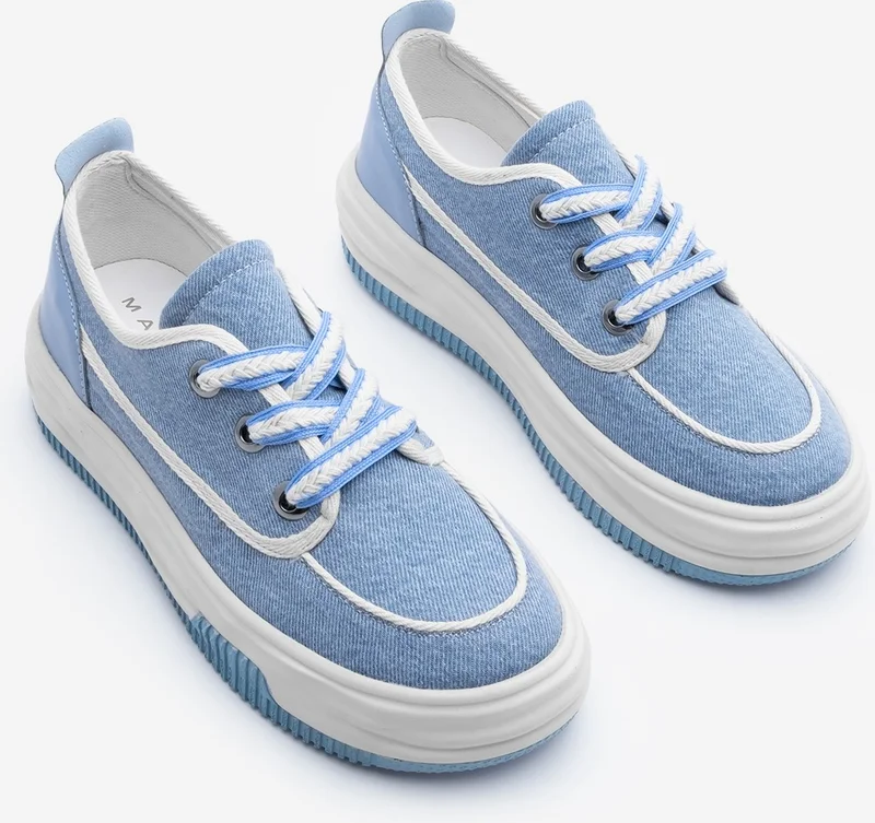 مارجين Women's Sneaker Lace-Up Linen Sneakers Rotvi