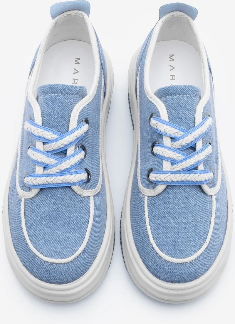 مارجين Women's Sneaker Lace-Up Linen Sneakers Rotvi