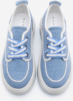 MARJIN Women's Sneaker Lace-Up Linen Sneakers Rotvi  - Image 4
