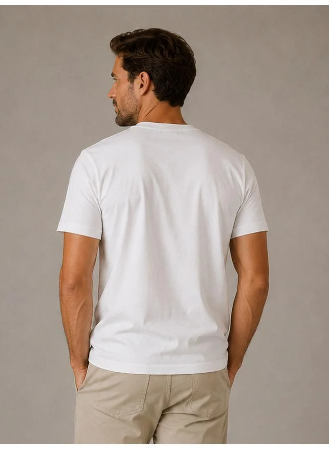 Mohuki White Cotton T-Shirt for Men | Best Price UAE