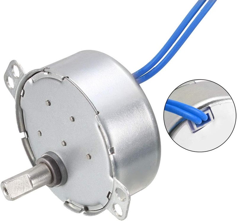 uxcell Synchronous Motor AC 100-127V 10-12RMP 50-60Hz 4W Double Flat Shaft CW/CCW - Image 4
