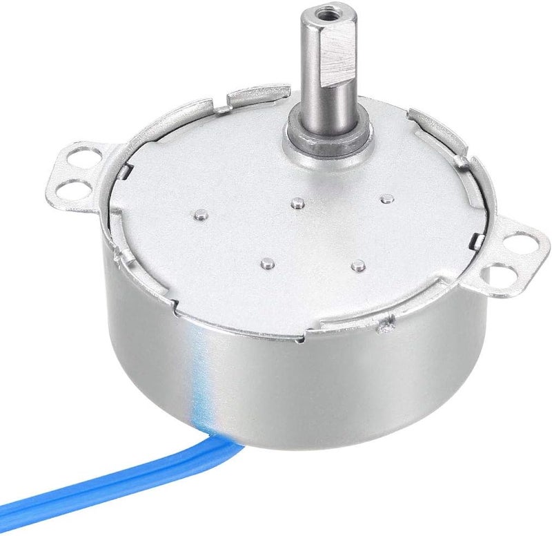 uxcell Synchronous Motor AC 100-127V 10-12RMP 50-60Hz 4W Double Flat Shaft CW/CCW - Image 1