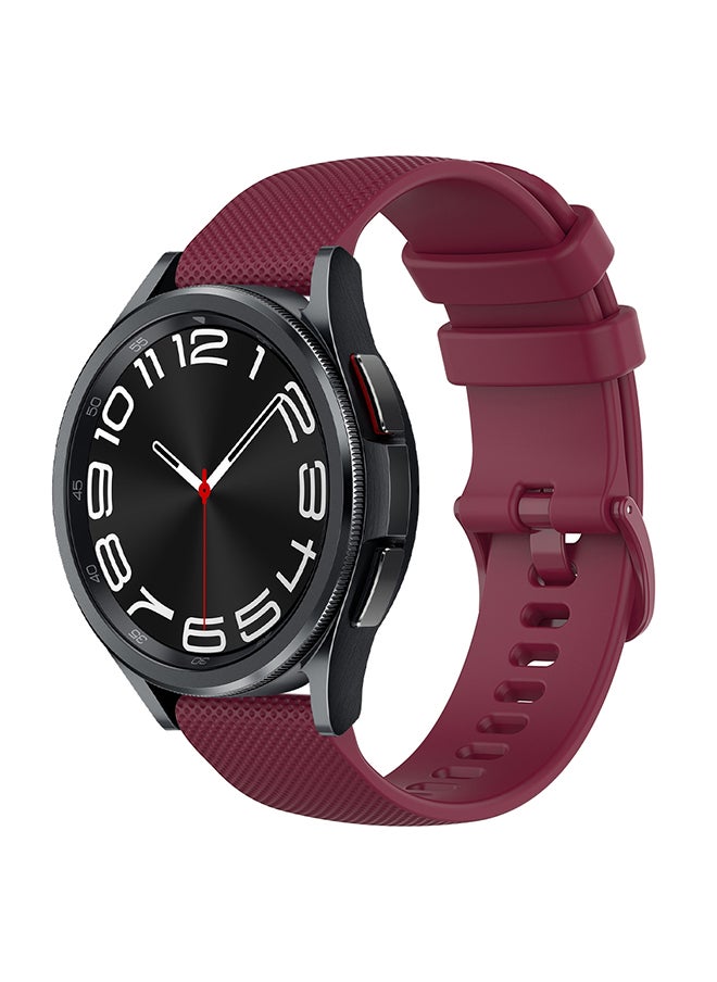 O Ozone Silicone Bands For Samsung Galaxy Watch 3 45mm Galaxy Watch 46mm , 22mm Silicone Sports Replacement Strap with Metal Buckle for Women Men- Wine  - Image 1