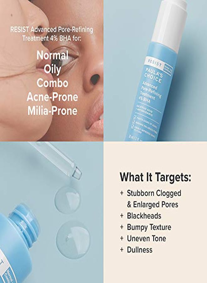 PAULA'S CHOICE Resist Advanced Pore Refining Treatment 4% Bha Serum Salicylic Acid & Green Tea AntiAging Exfoliant For Oily Skin 1 Ounce - Image 4