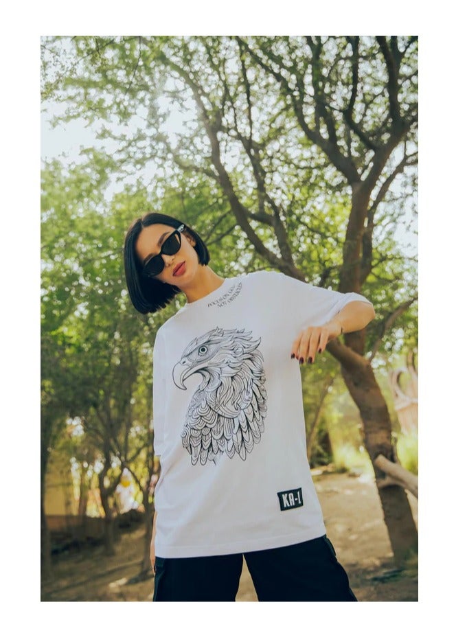 KA-1 KA-1 EAGLE T-SHIRT WHITE  - Image 1