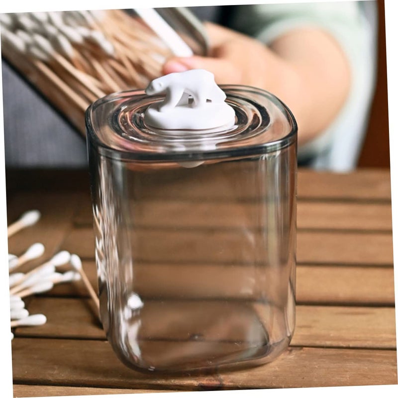 Unomor Acrylic Whale Cotton Pad Holder Cosmetic Storage Box Organizer - Image 5