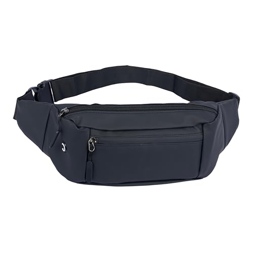 PRANIJ Waist Pack Bag Fanny Pack for Men & Women with Adjustable Strap for Outdoors Workout Traveling Casual Hands-Free Wallets Running Hiking Cycling (Black) - Image 1