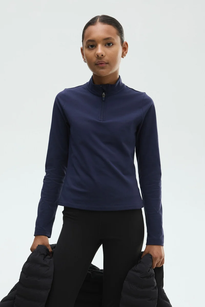 H&M Fleece-lined sports top with SoftMove™