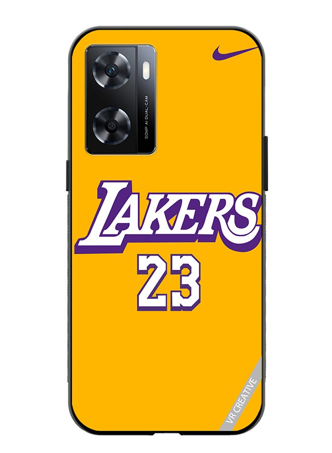 VR CREATIVE Protective Case Cover For Oppo A57/A77s Lakers 23 Design Multicolour - Image 1