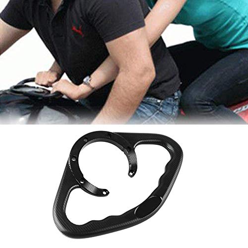 Luckmart Motorcycle Aluminium Rear Passenger Gas Tank Bar Handle Grip Bar Handlebar Grab 7 Holes Compatible for Honda CBR600 CBR900 CBR929 CBR954 CBR250 CBR400 CBR1000 CBR1100 Black - Image 2